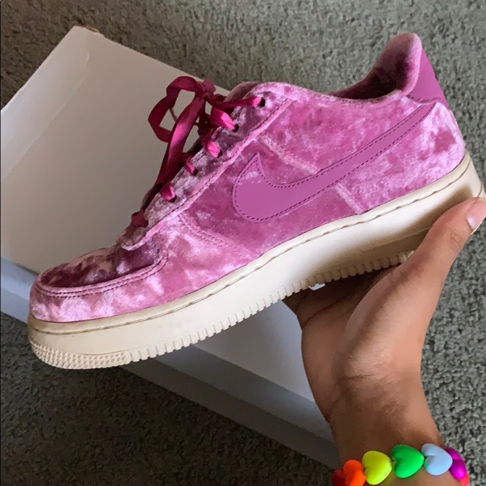 Velvet Air Force 1s